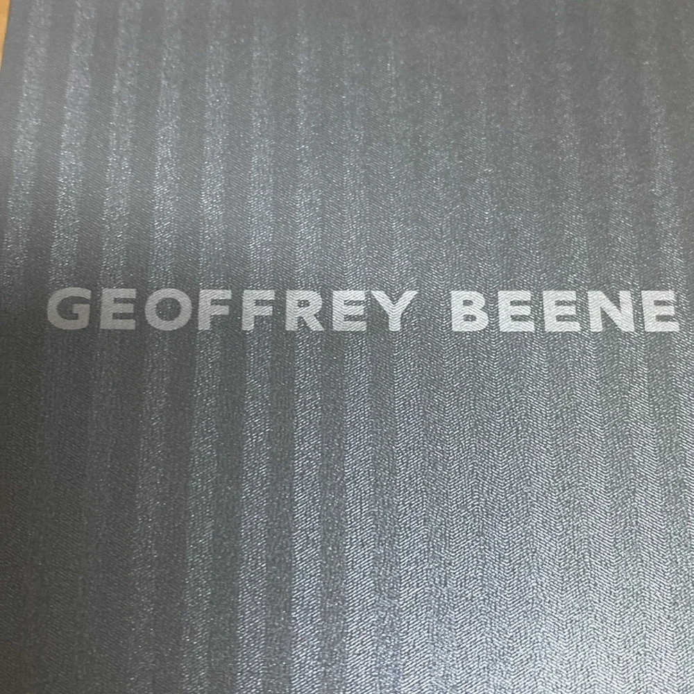 Geoffrey Beene Mens Diamond Blue Black Dress Watch 43mm SS Bracelet NWT - Picture 7 of 8
